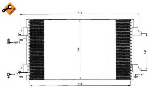35760 NRF Air Conditioning Condenser, air conditioning