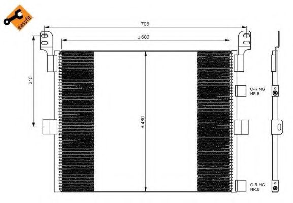 35788 NRF Air Conditioning Condenser, air conditioning