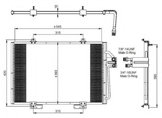35815 NRF Air Conditioning Condenser, air conditioning