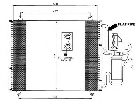 35824 NRF Air Conditioning Condenser, air conditioning
