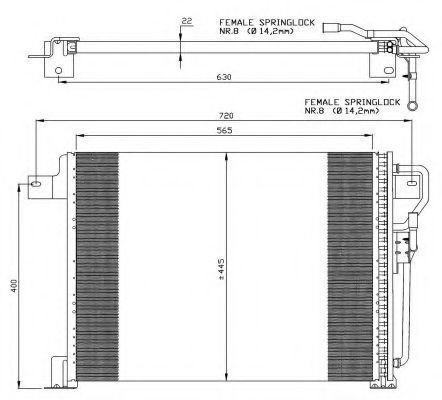 35834 NRF Air Conditioning Condenser, air conditioning