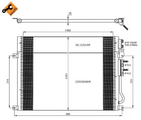 35920 NRF Air Conditioning Condenser, air conditioning