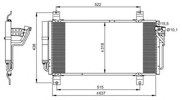 35949 NRF Condenser, air conditioning