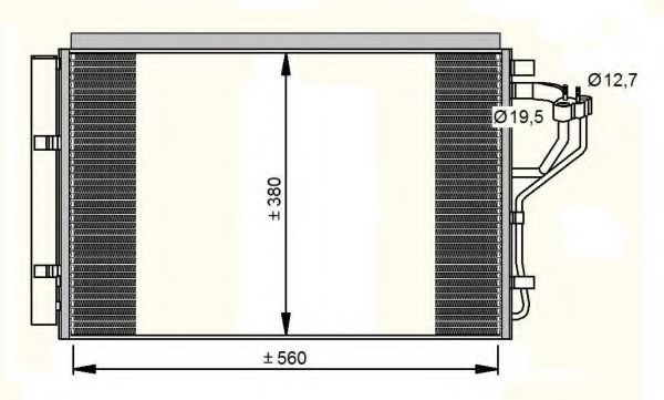 35996 NRF Condenser, air conditioning