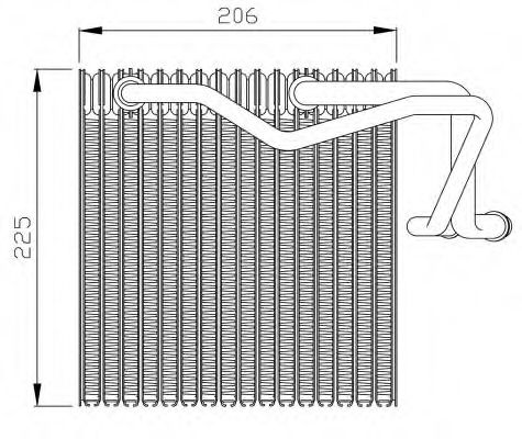 36095 NRF Evaporator, air conditioning