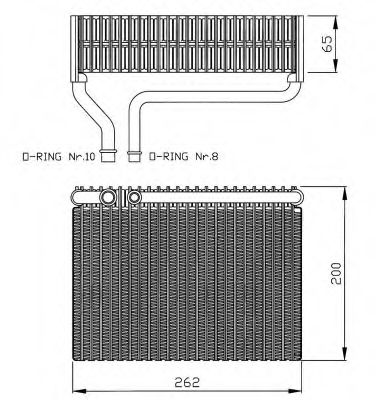 36099 NRF Evaporator, air conditioning