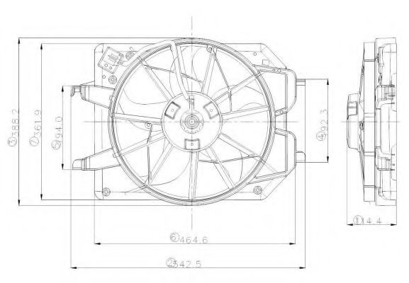 47021 NRF Starter System Freewheel Gear, starter