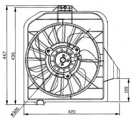 47032 NRF Fan, radiator