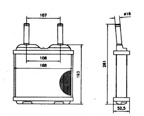 52113 NRF Cylinder Head Gasket, exhaust manifold