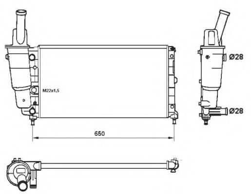 53225 NRF Gasket, cylinder head cover