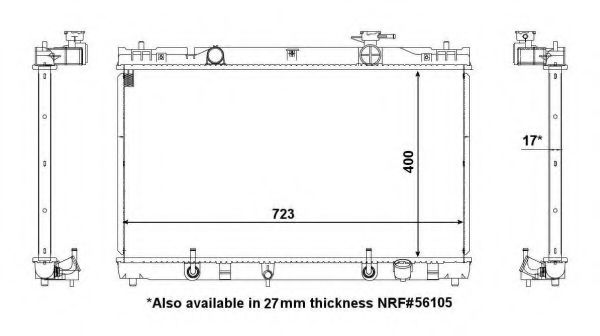 53587 NRF Gasket Set, wet sump