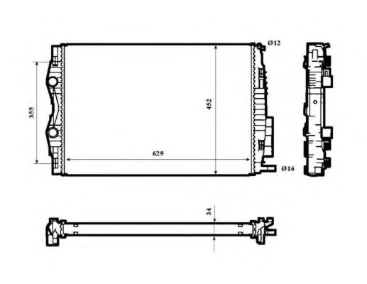53843 NRF Cylinder Head Gasket, cylinder head cover