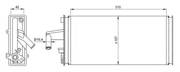 54259 NRF Heat Exchanger, interior heating