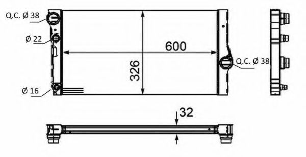 58466 NRF Steering Centre Rod Assembly