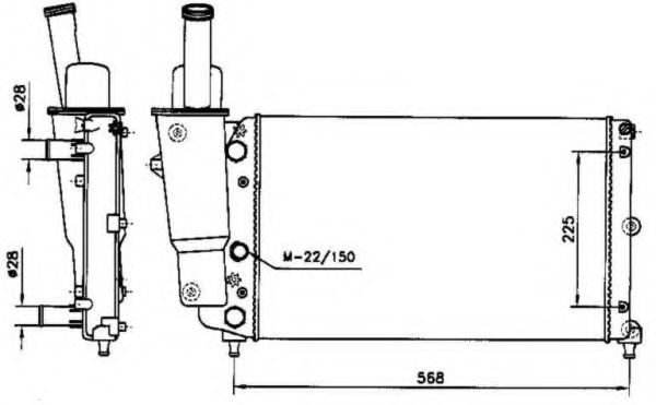 58952 NRF Gasket, intake manifold housing