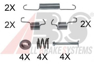 0011Q ABS Brake System Accessory Kit, parking brake shoes