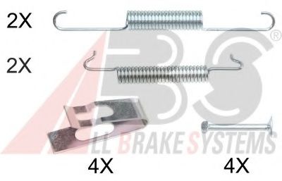 0027Q ABS Brake System Accessory Kit, parking brake shoes
