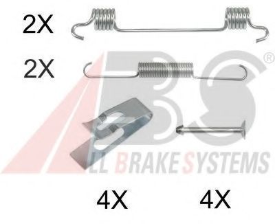 0808Q ABS Brake System Accessory Kit, parking brake shoes
