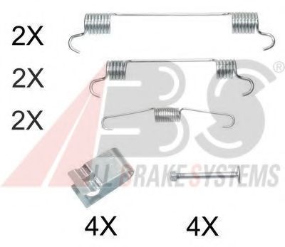0833Q ABS Accessory Kit, brake shoes