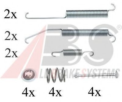 0845Q ABS Accessory Kit, brake shoes