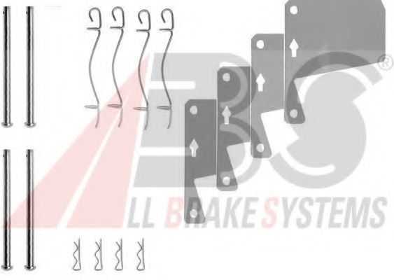0910Q ABS Brake System Accessory Kit, disc brake pads