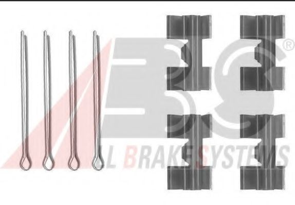 0969Q ABS Brake System Accessory Kit, disc brake pads