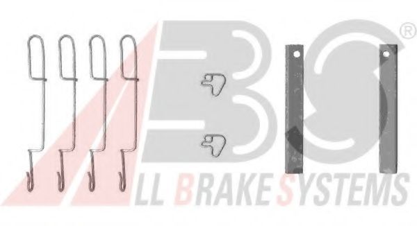 1280Q ABS Brake System Accessory Kit, disc brake pads