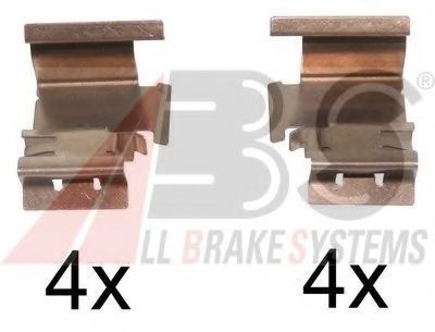 1298Q ABS Brake System Accessory Kit, disc brake pads