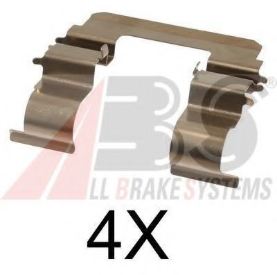 1615Q ABS Brake System Accessory Kit, disc brake pads