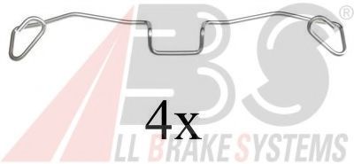 1633Q ABS Brake System Accessory Kit, disc brake pads
