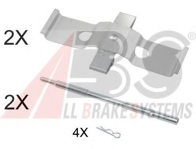 1637Q ABS Brake System Accessory Kit, disc brake pads