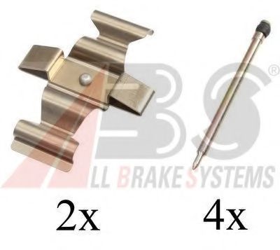 1643Q ABS Brake System Accessory Kit, disc brake pads