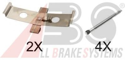 1674Q ABS Brake System Accessory Kit, disc brake pads