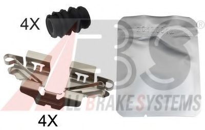 1808Q ABS Brake System Accessory Kit, disc brake pads