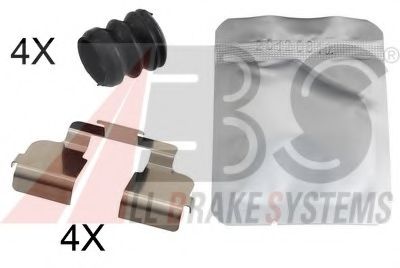1835Q ABS Brake System Accessory Kit, disc brake pads