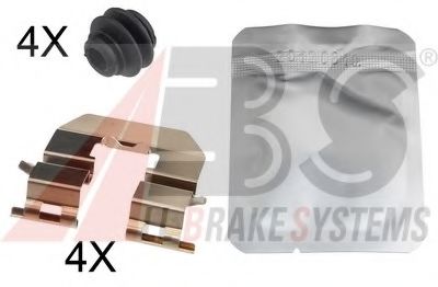 1856Q ABS Brake System Accessory Kit, disc brake pads