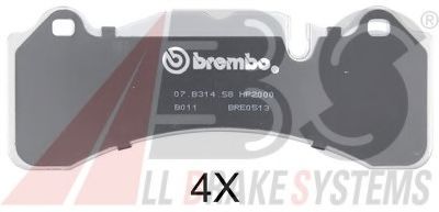 35007S ABS Brake Pad Set, disc brake