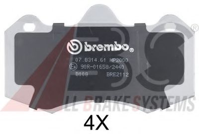 35009S ABS Brake Pad Set, disc brake