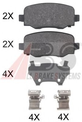 35039 ABS Brake Pad Set, disc brake