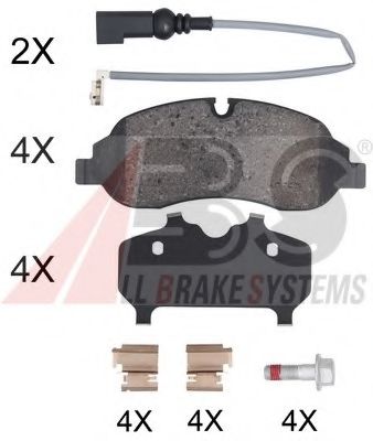35075 ABS Brake System Brake Pad Set, disc brake