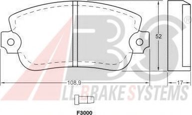 36083 ABS Brake Pad Set, disc brake