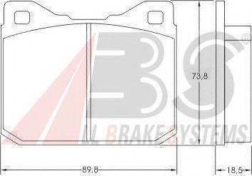 36104 ABS Brake Pad Set, disc brake