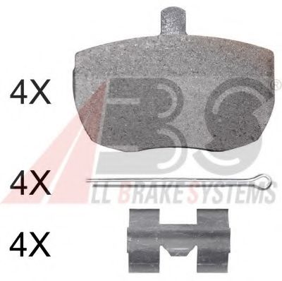36124 OE ABS Brake System Brake Pad Set, disc brake