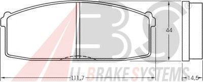 36158 ABS Brake Pad Set, disc brake