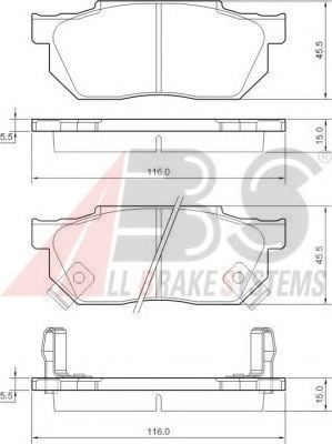 36167 ABS Brake System Brake Pad Set, disc brake