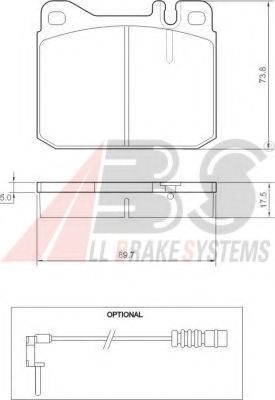 36418 ABS Brake System Brake Pad Set, disc brake