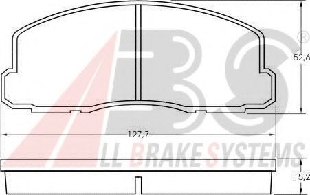 36508 ABS Brake Pad Set, disc brake