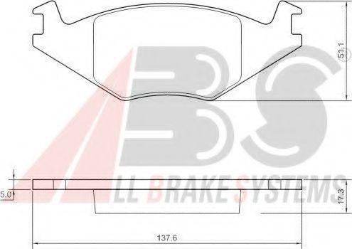 36539 OE ABS Brake System Brake Pad Set, disc brake