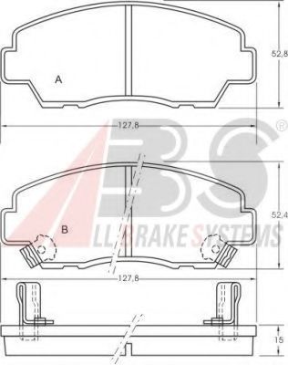 36606 ABS Brake System Brake Pad Set, disc brake
