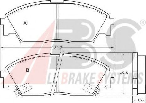 36616 OE ABS Brake Pad Set, disc brake